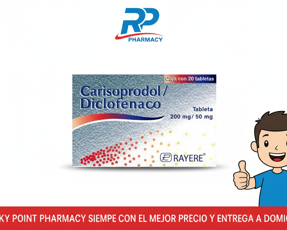 Carisoprodol/Diclofenaco 250mg/50mg 20 ct