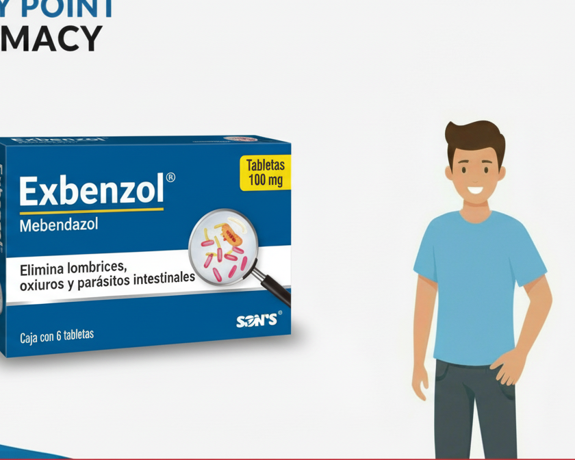 Mebendazol 100 mg 6ct