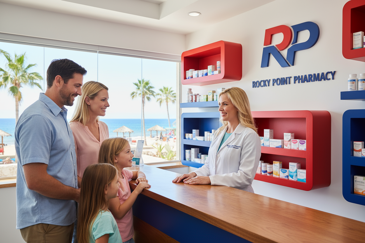 Farmacéutica Rocky Point Pharmacy con vista turística