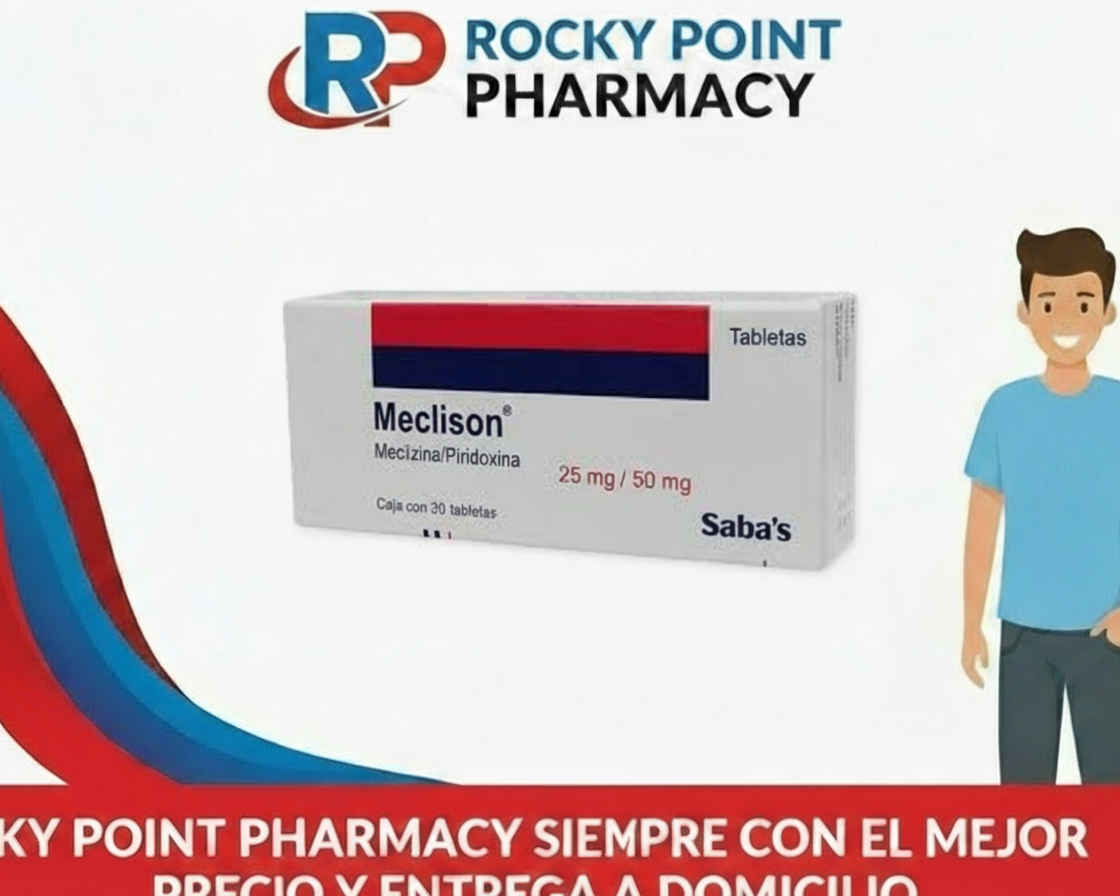Meclizina/Piridoxina 25 mg/50 mg 20 ct