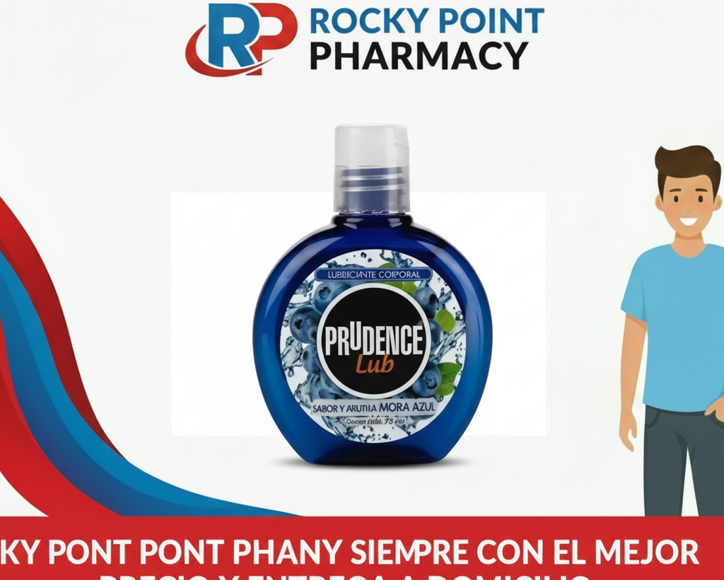 Lubricante Prudence Lub Sabor y Aroma Mora Azul